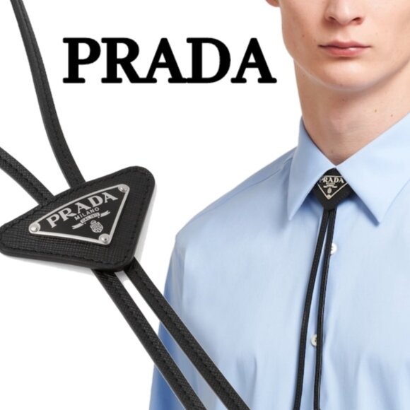 👔Prada Other - Prada Saffiano Leather Bolo Tie Black